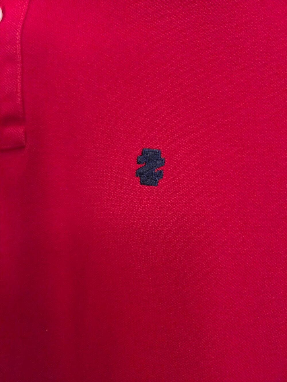 IZOD Men's Medium Slim Fit Short Sleeve Polo Shirt Red Embroidered Logo Cotton - Picture 6 of 9